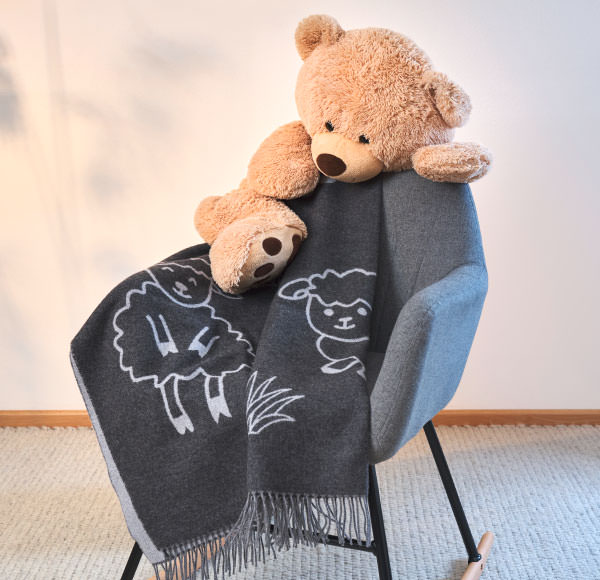 Merino-Wolldecke "die Süße" – Bild 3